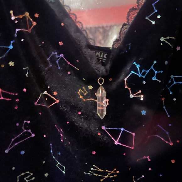 Hot Topic Black Constellation Midi Dress - Picture 2 of 3